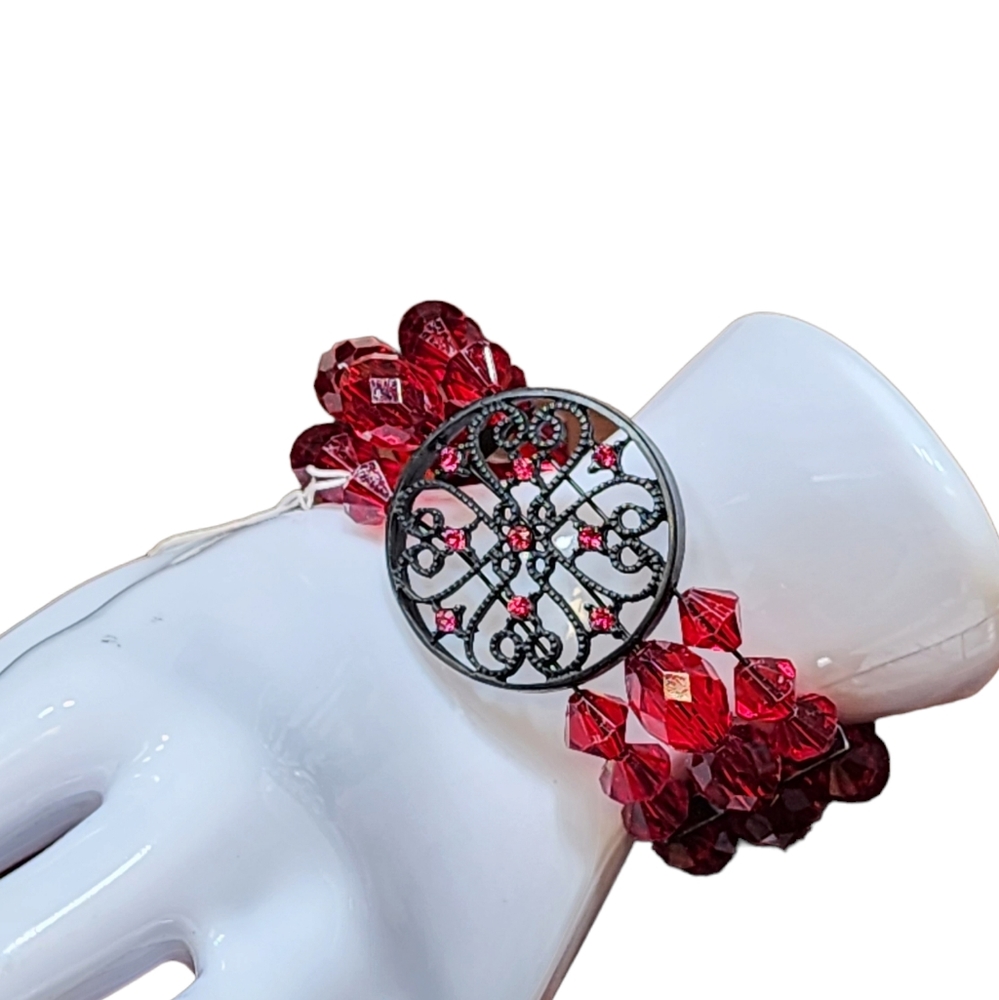 Sonoma Red & Black‎ Bracelet NWT - Goth Style